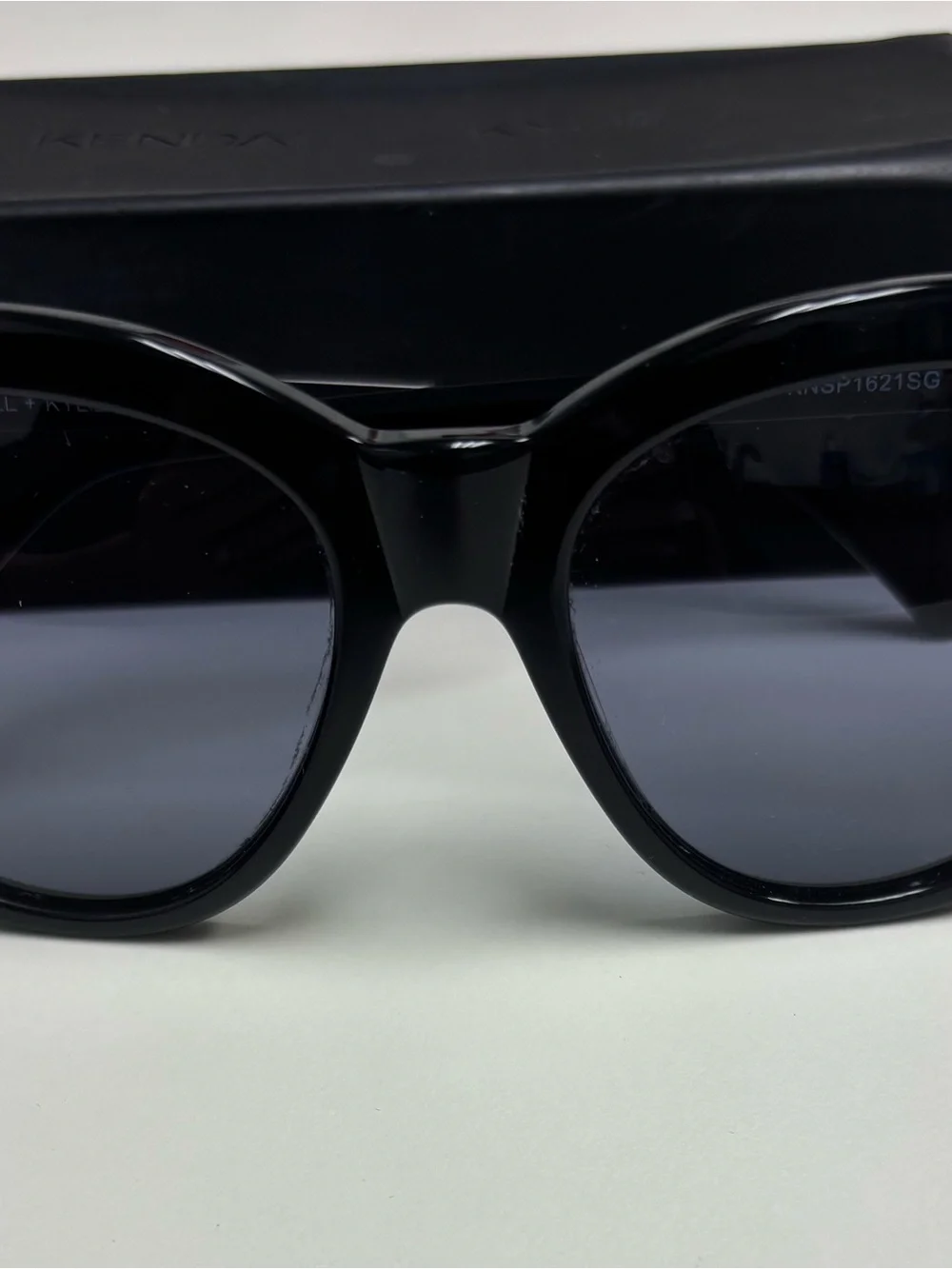 Kendall & Kylie Kaia Thick Black Cat-Eye Retro Sunglasses